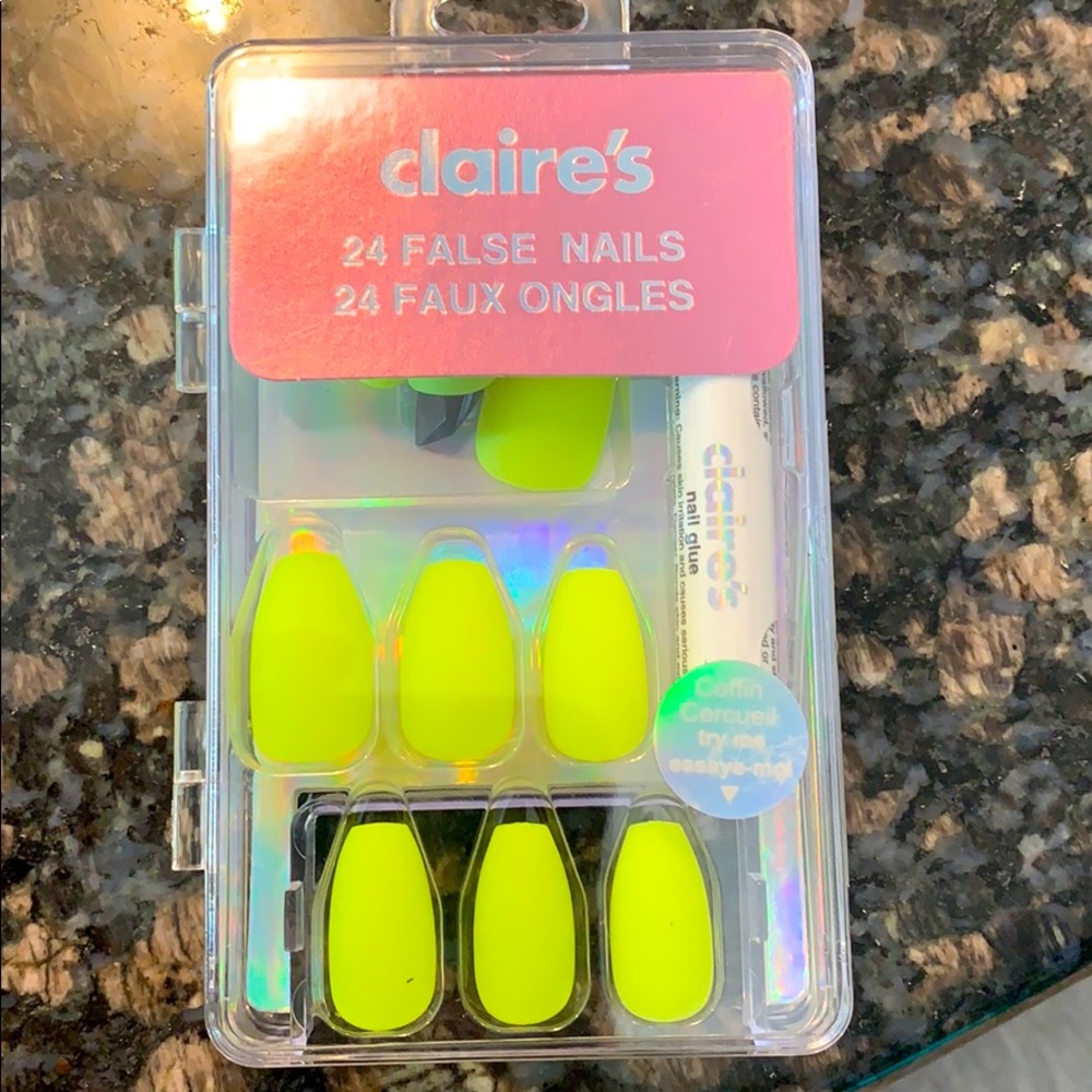 neon false nails(24)